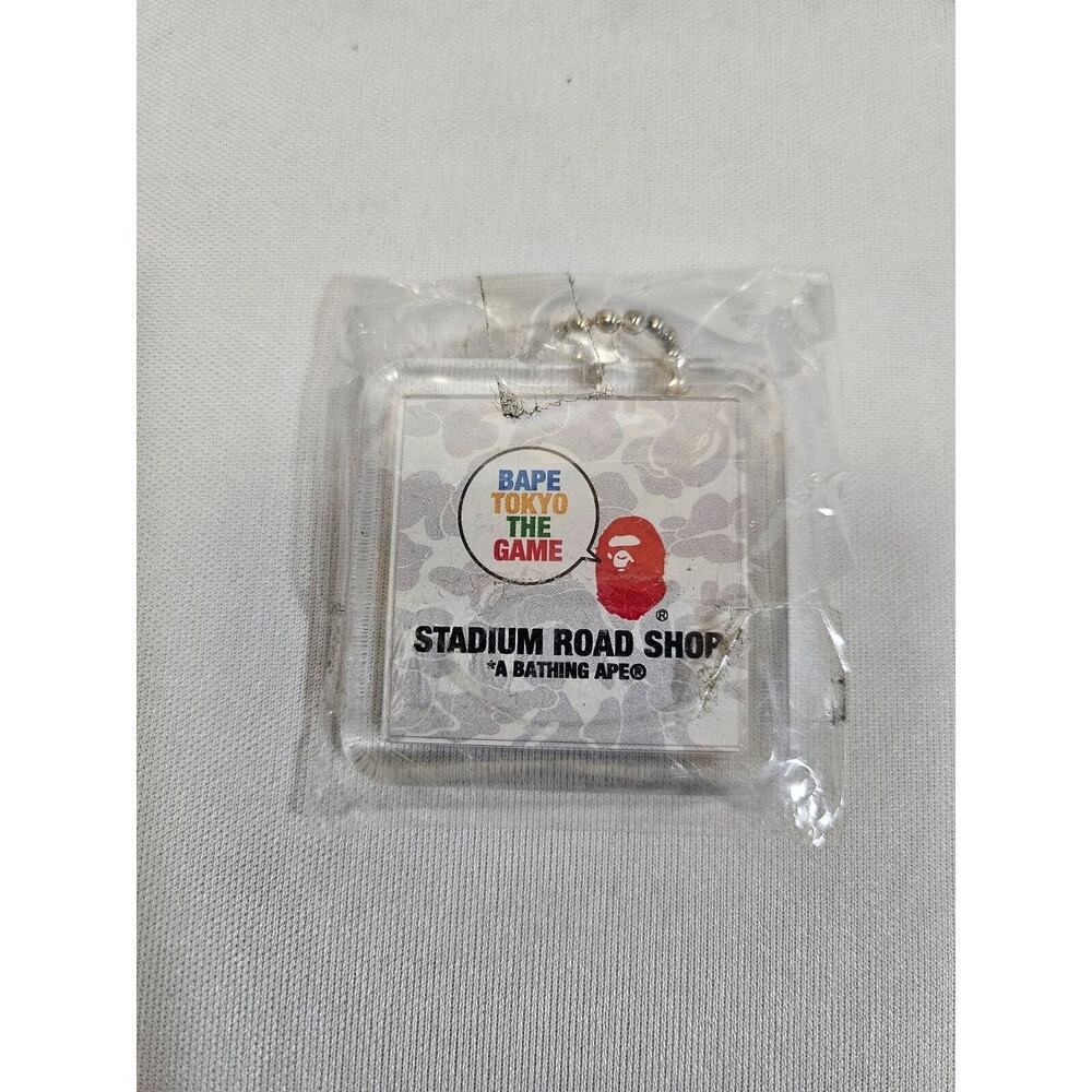 NEW Rare Bape A Bathing Ape KEYCHAIN Japanese Edition Stadium Road Shop NIP